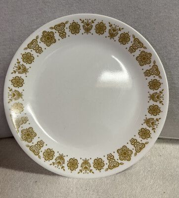 Corelle Dinner Plate Butterfly Gold Pattern 10” Inch Corning USA Vintage 