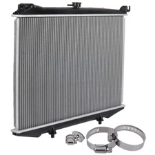 Radiator CU314 w/ Oil Hose Clamps Kit For 1995-97 Nissan Pickup 2.4L l4 2389CC