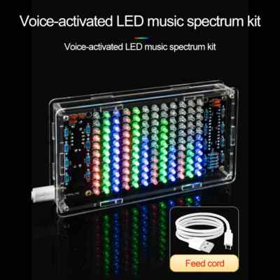 USB Mini Spectrum Display Sound Activated Soldering Project DIY Electronic Kits