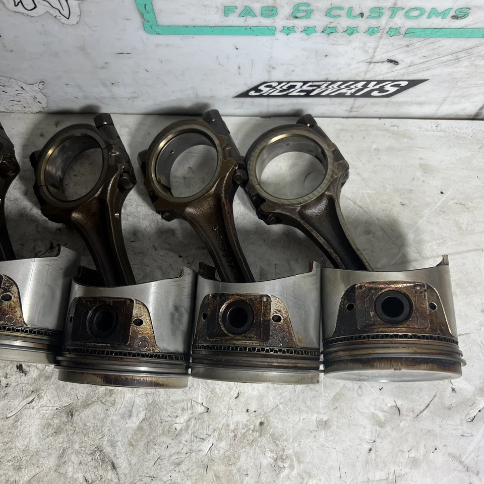 Комплект поршней и соединительных стержней двигателя 79-83 Nissan 280zx из 6 тарелок L28 2,8 л 280z - Изображение 4 из 4