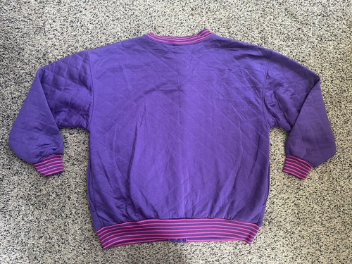 VINTAGE First Run size Large Tracksuit, Purple, Quilted - Picture 5 of 12