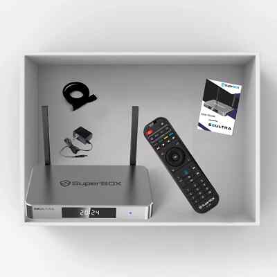 SuperBox S6 Ultra Ultimate Streaming Device Media Player 128GB HD Voice home box