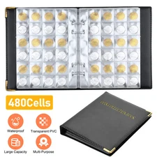 480 Pockets Coin Storage Book Collection Album Folder US Silver Dollar Organizer
