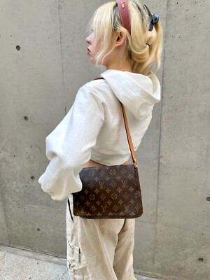 Auth LOUIS VUITTON Brown PVC Small Monogram Musette Tango | eBay