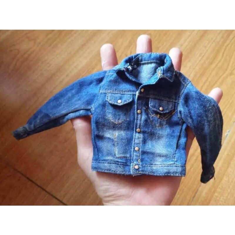 Veste En Jean Western Pour Figurine D'Action 1/6 (12") - Customisation Cowboy - Neuf