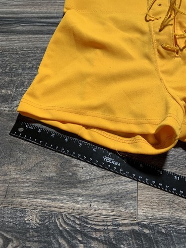 Pantaloncini bici vintage Deadstock tipo pizzo giallo taglia grande #0255 - Foto 3 di 7