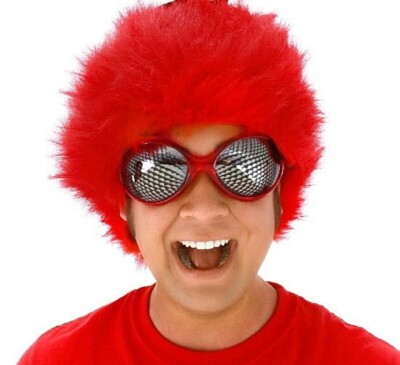Sci-Fi Cosplay Insect Eyes Style Creepy Crawler Red Glasses NEW UNWORN