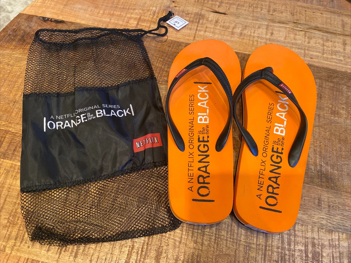 Orange prison sandals sales