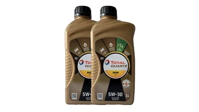 TOTAL QUARTZ 9000 NFC 5W-30 Huile Moteur 2 X 1 Liter FORD WSS-M2C913-D - Photo 1/3