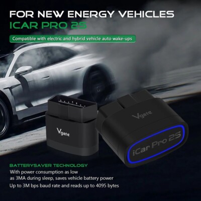 Vgate iCar Pro 2S OBD2 Scanner Bluetooth Adapter iPhone & Android Auto Codeleser