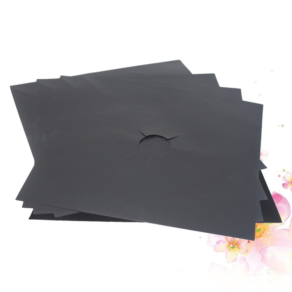 5PCS NonStick Protector Sheets for Gas Hobs Keep Your Kitchen Clean