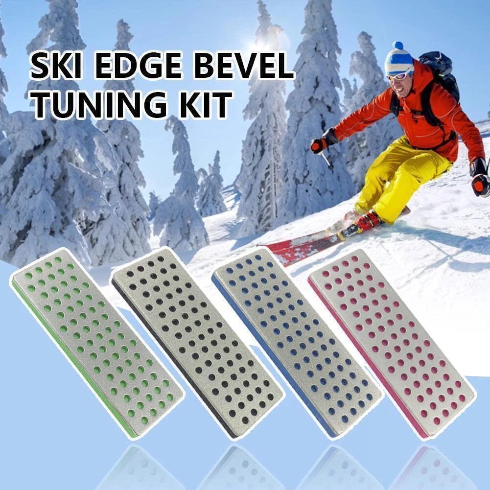 4X Ski and Snowboard Edge Kit Care Diamond File Edge Polishing Tools Sharpener