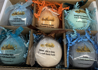 Bath Bomb 6-pack Gift Set for Him
