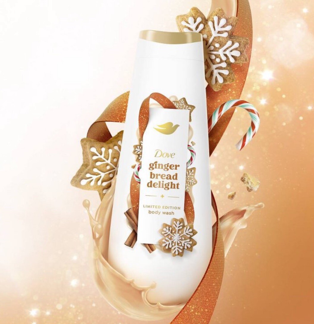 Dove Gingerbread Delight Holiday Treat Body Wash Limited Edition