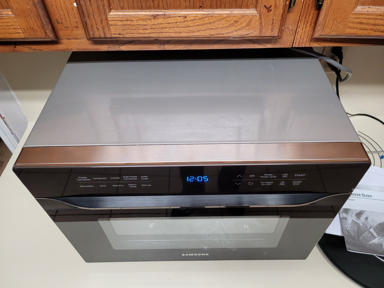 Samsung MC12J8035CT 1.2 cu. ft. Counter Top Convection Microwave eBay