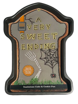Bradshaw TOMBSTONE Cake & Cookie Pan A VERY SWEET ENDING Halloween BRAND NEW
