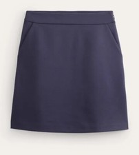 BODEN Ponte A-line Mini Skirt Blue SIZE US 6 R R0158 New