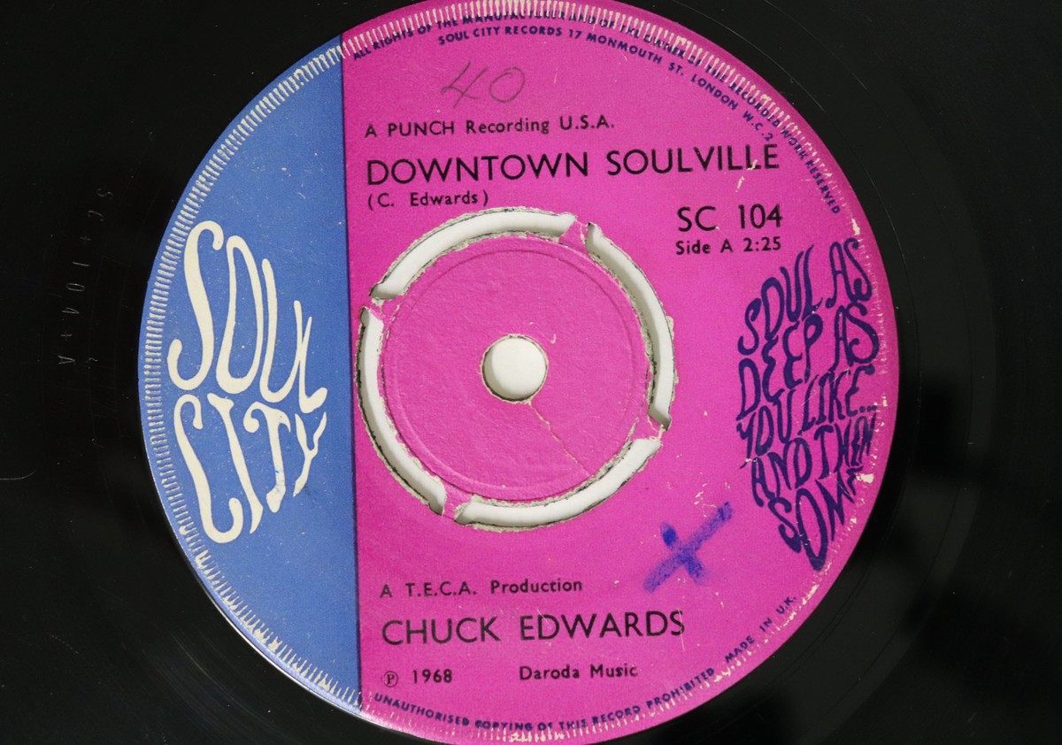 英7” Chuck Edwards Downtown Soulville SC104 SOUL CITY /00080 7