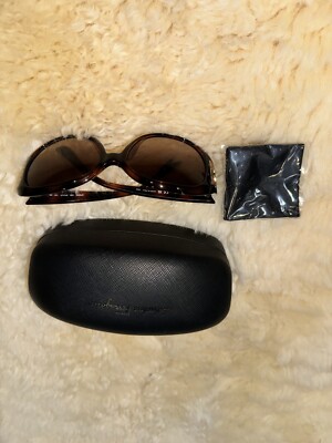 AUTHENTIC 2302 Salvatore Ferragamo SF668S Leopard 57-17-125  display picture 1