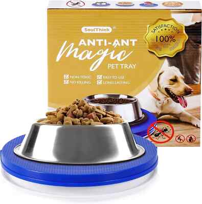 Ant Proof Cat Dog Bowl Tray - 2024 New Innovation Anti Ant Pet Food Dish Indoor