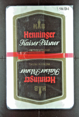 Skatspiel/ Henninger Kaiser Pilsener PREMIUM PRIVAT Auslese anno 1996 (OVP)