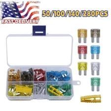 280-50pcs Assortment Micro2 ATR Blade Fuses Kit for Car, Boat, RV, Truck SUV