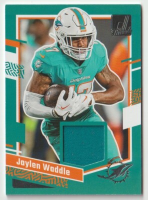 2023 Panini Jaylen Waddle Donruss Threads DTH-JH Patch Dolphins WR