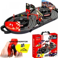 Kids Manual Control Slot Car Racing Track Game Children Family Fun Toy With Case Kids Manual Control Slot Car Racing Track Game Children Family Fun Toy With Case
