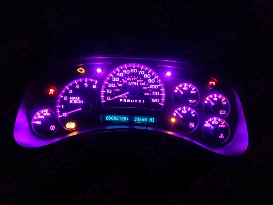 KIT DE ATUALIZAÇÃO DE LED ROXO FAÇA VOCÊ MESMO SILVERADO SUBURBAN SIERRA ESCALADE H2 TAHOE YUKON XL - Imagem 2 de 4