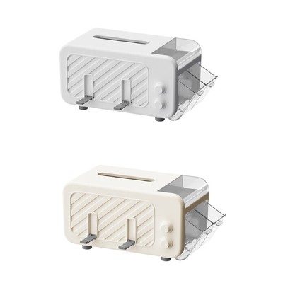 Multifunction Plastic Tissue Box Phone Shelf Conditioner Remote Control Holder