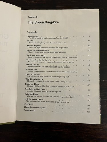 The Green Kingdom Volume 6 Childcraft How & Why Library 1976 Vintage Hardcover - Picture 5 of 7