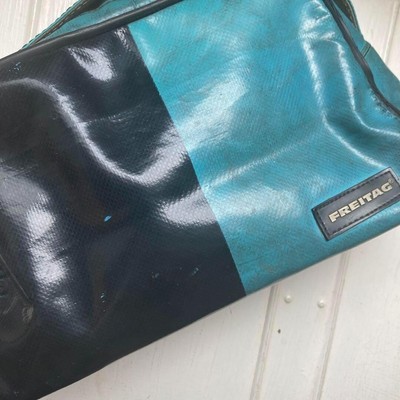 FREITAG JILL RARE Model Vintage 90s Y2K BLACK × BLUE Shoulder Bag 