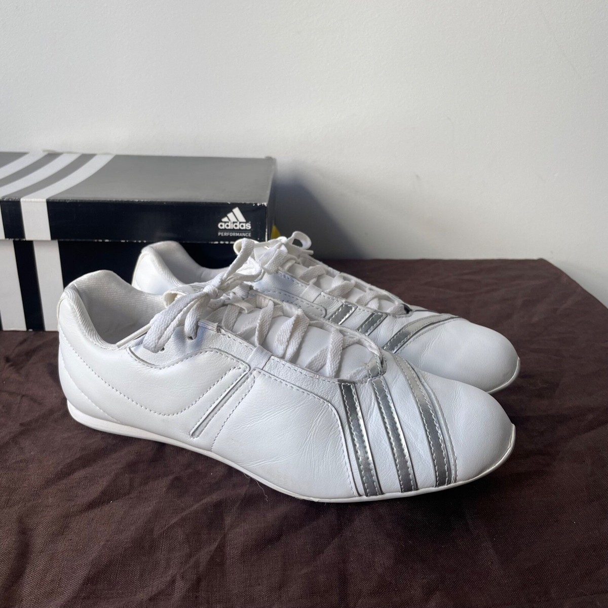 Adidas Darinca Women's White Flat Trainers Sneakers Size US UK