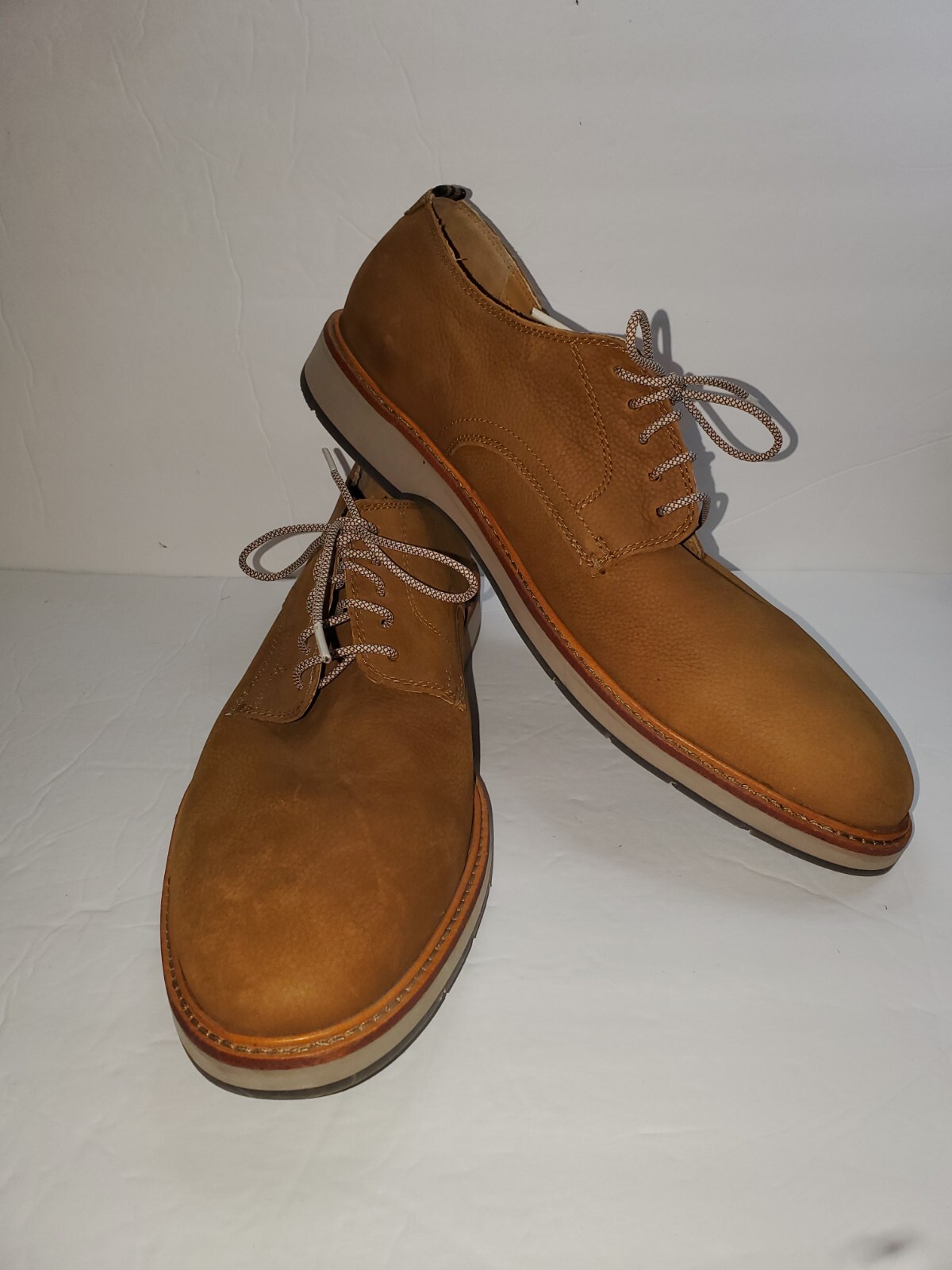 SAOLA Scarpe Oxford Cole Haan Morris da uomo in ottime condizioni taglia 12 M marrone chiaro C30693 (B5)