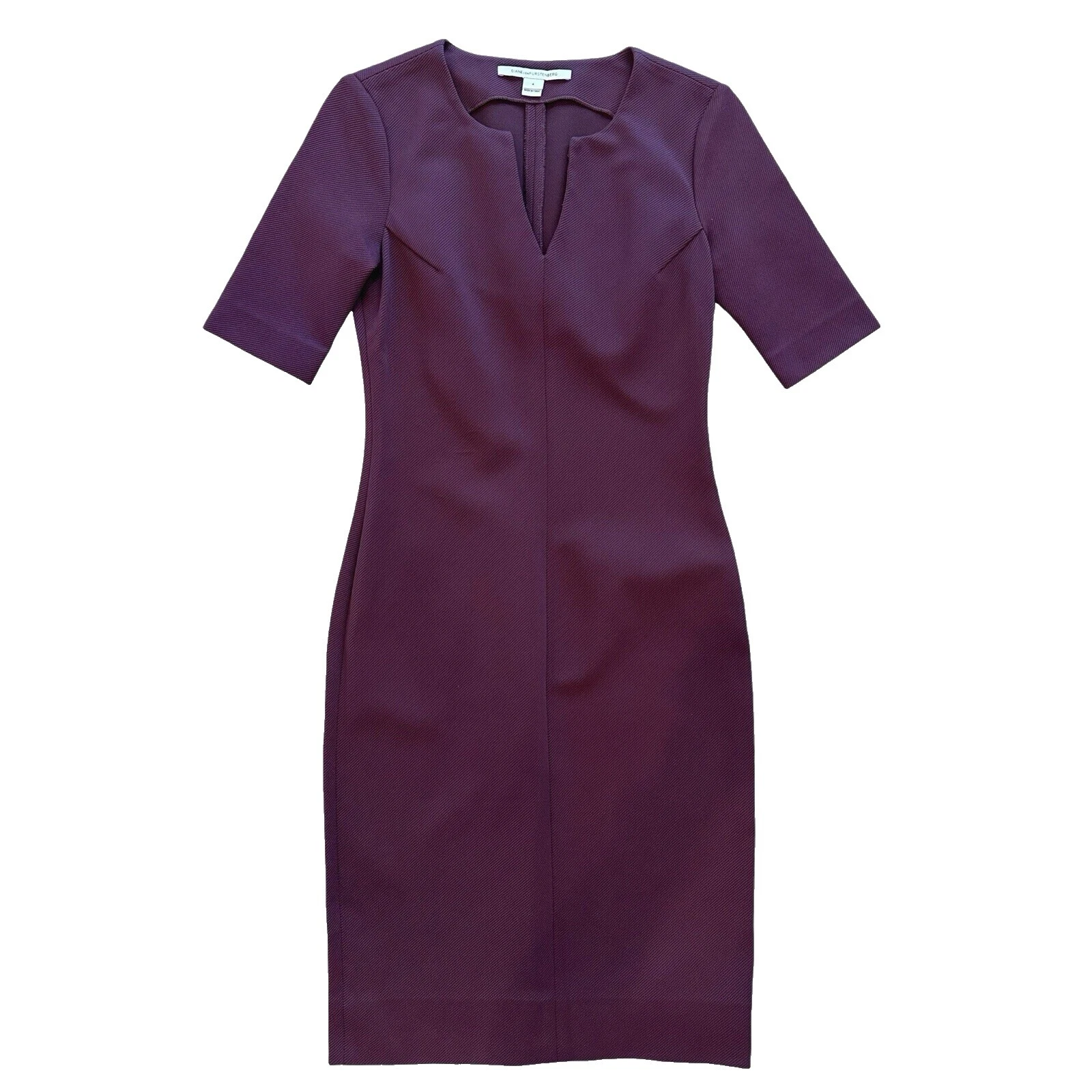 Diane von Furstenberg 3/4 Sleeve Shirt Dresses