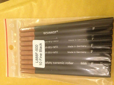 Rodillo de cerámica de seguridad Schmidt 888 fino, recarga de bola de rodillo, Schmidt genuino 10 piezas