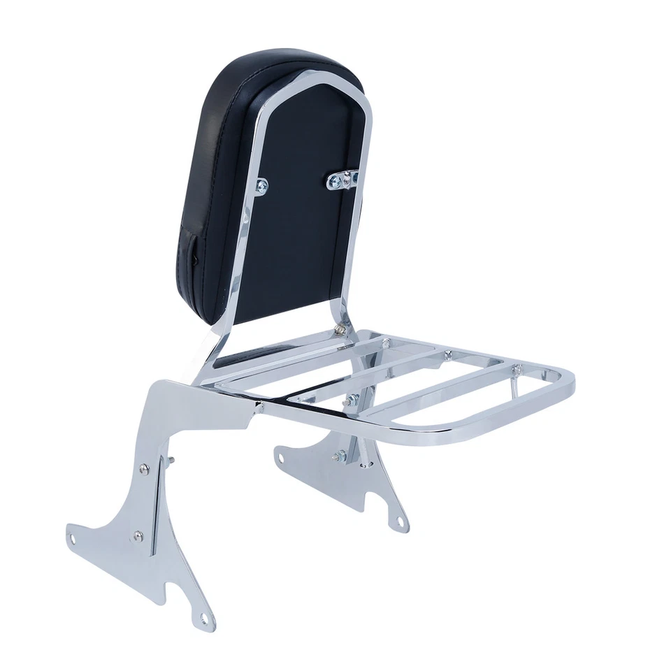 Respaldo barra Sissy con portaequipajes apto para Kawasaki Vulcan VN 400 800 1995-2012 Foto 4 de 4