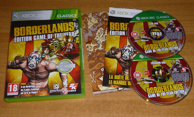 Jeu Xbox 360 Borderlands Edition Game Of The Year PAL FR Complet - Bon état