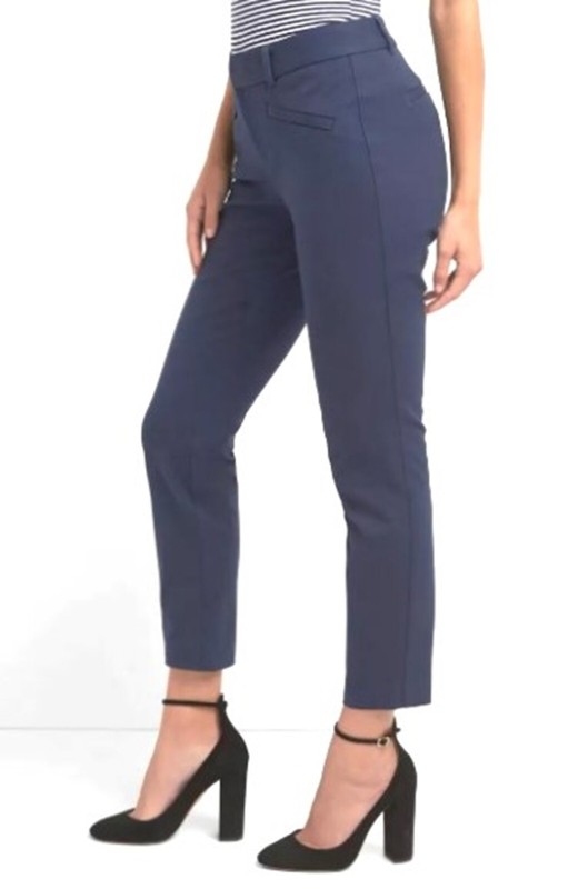 NWT Gap Women Navy Indigo Curvy Stretch Signature Skinny Ankle Pants Mid-Rise 12