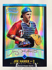 2001 Bowman Chrome Rookie Refractor # 122 Joe Hamer Minnesota Twins 