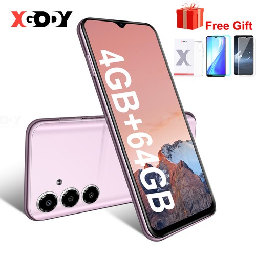 Cheap Android Cell Phone 4+64GB ROM Dual SIM 6.5" 4G Unlocked Smartphone 4500mAh