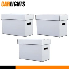 3PCS Short Comic Book Storage Boxes Holds 150 175 Stackable Archival Cardboard