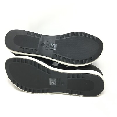 Eileen Fisher Viv Sandals Shoes Womens Size 9.5 Black Leather Zip