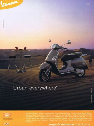 PUBLICITE ADVERTISING 075  2003  VESPA   scooter   URBAN GRANTURISMO - Afbeelding 1 van 1