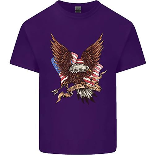 USA Eagle Flag America Patriotic July 4th Mens Cotton T-Shirt Tee Top - Picture 16 of 26