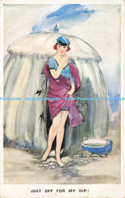 R610586 Just Off for My Dip Inter Art Artistique Serie Nr 2852 1919