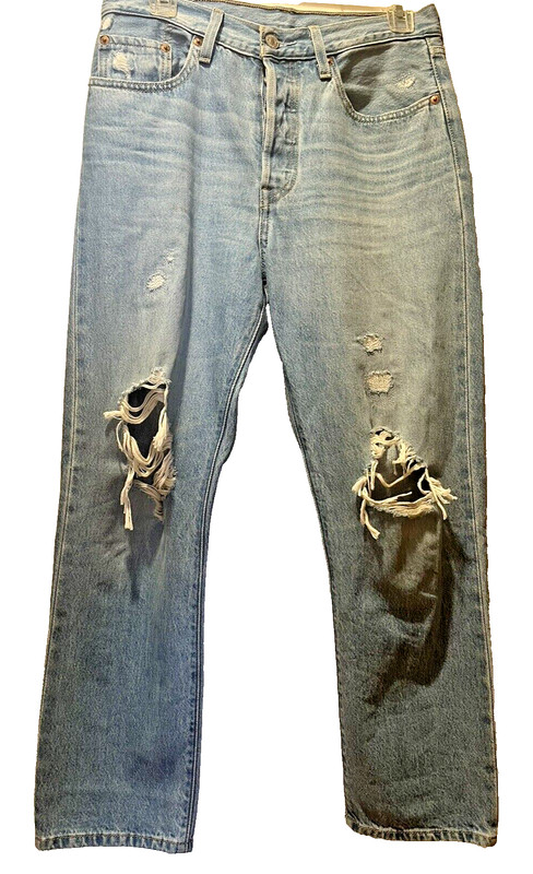 NWOT LEVI STRAUSS 501 JEANS BLUE STRAIGHT W27 L26