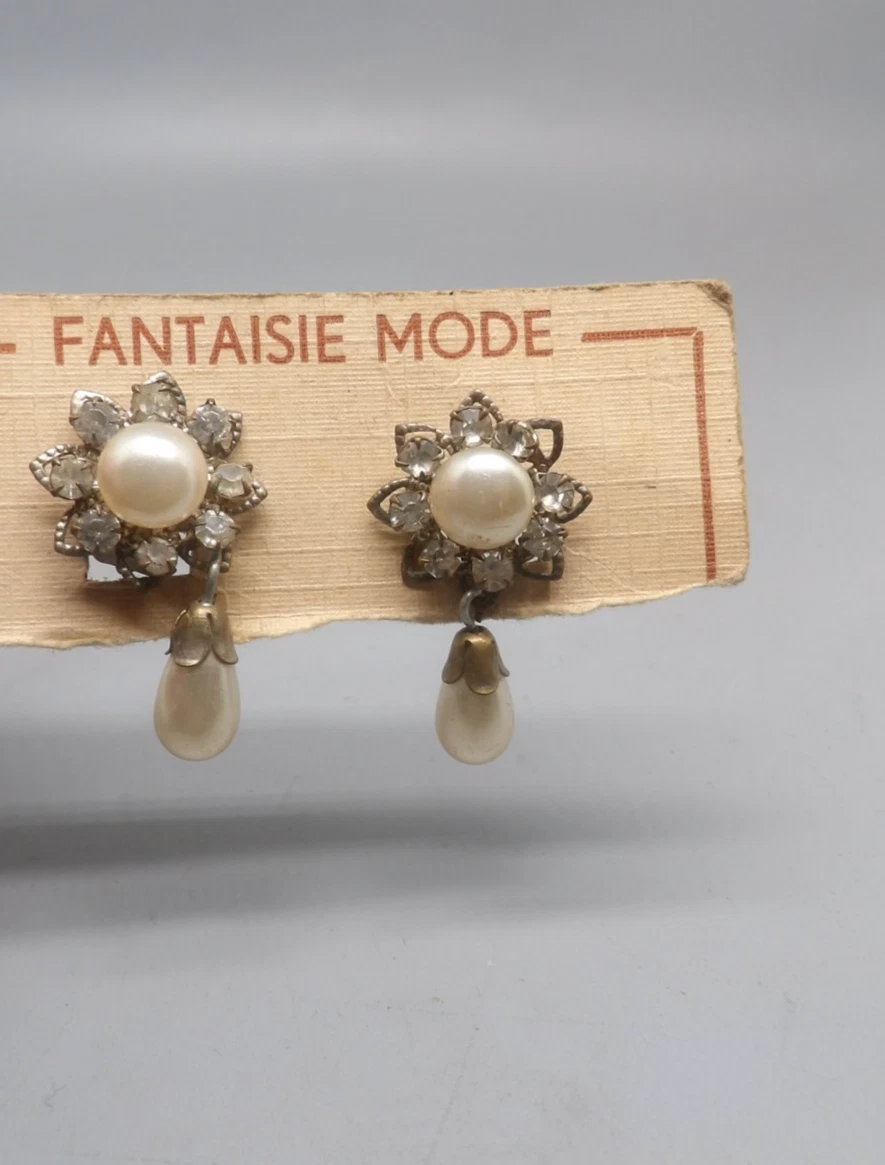 1 Paire De Support Boucle D'Oreille Puce En Acier Inoxydable Pour Cabochon 10mm