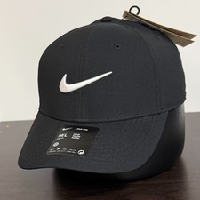 Nike Club Hat Cap Adjustable M/L Black Dri-Fit Golf Unisex Medium-Large NEW 