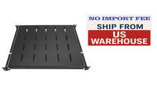 Sliding Rack Server Shelf For Rack 1U 19" 4 Post Rack Mount-Adjustable 15"-22"